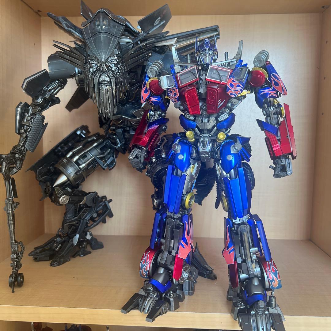 dlx Jetfireとkoオプトマスプライム　カスタムヘッド合体セット