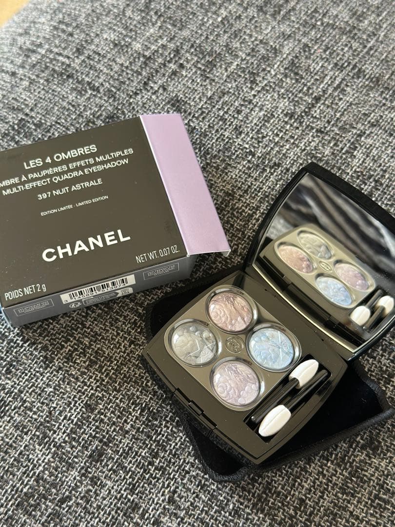 一度のみ使用チップ新品　CHANEL レキャトルオンブル397 ニュイアストラル