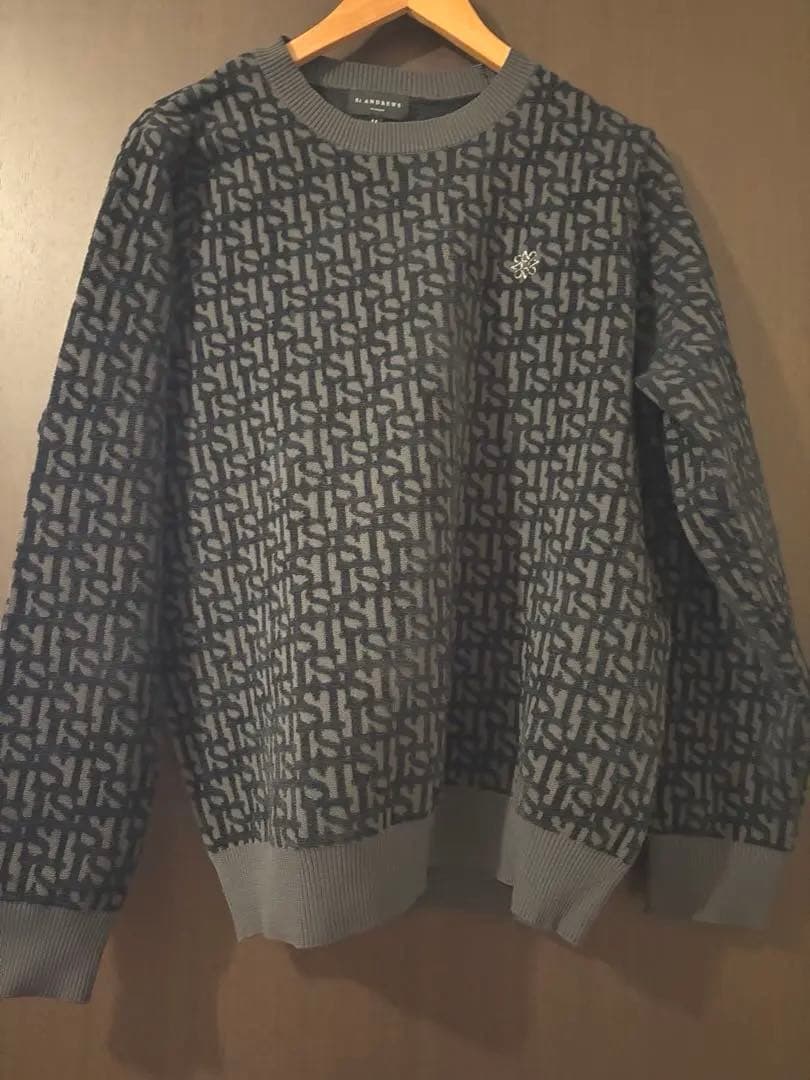 St Andrews グレー　ニット LL Wool Blend Mock Neck Sweater – Urban Indulgence Dallas