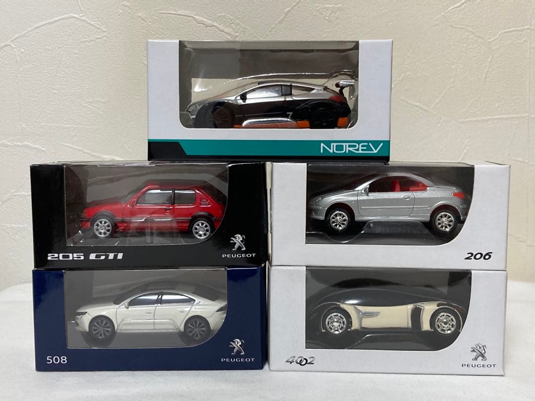 プジョー・ルノー　3inch ミニカー 5台セット