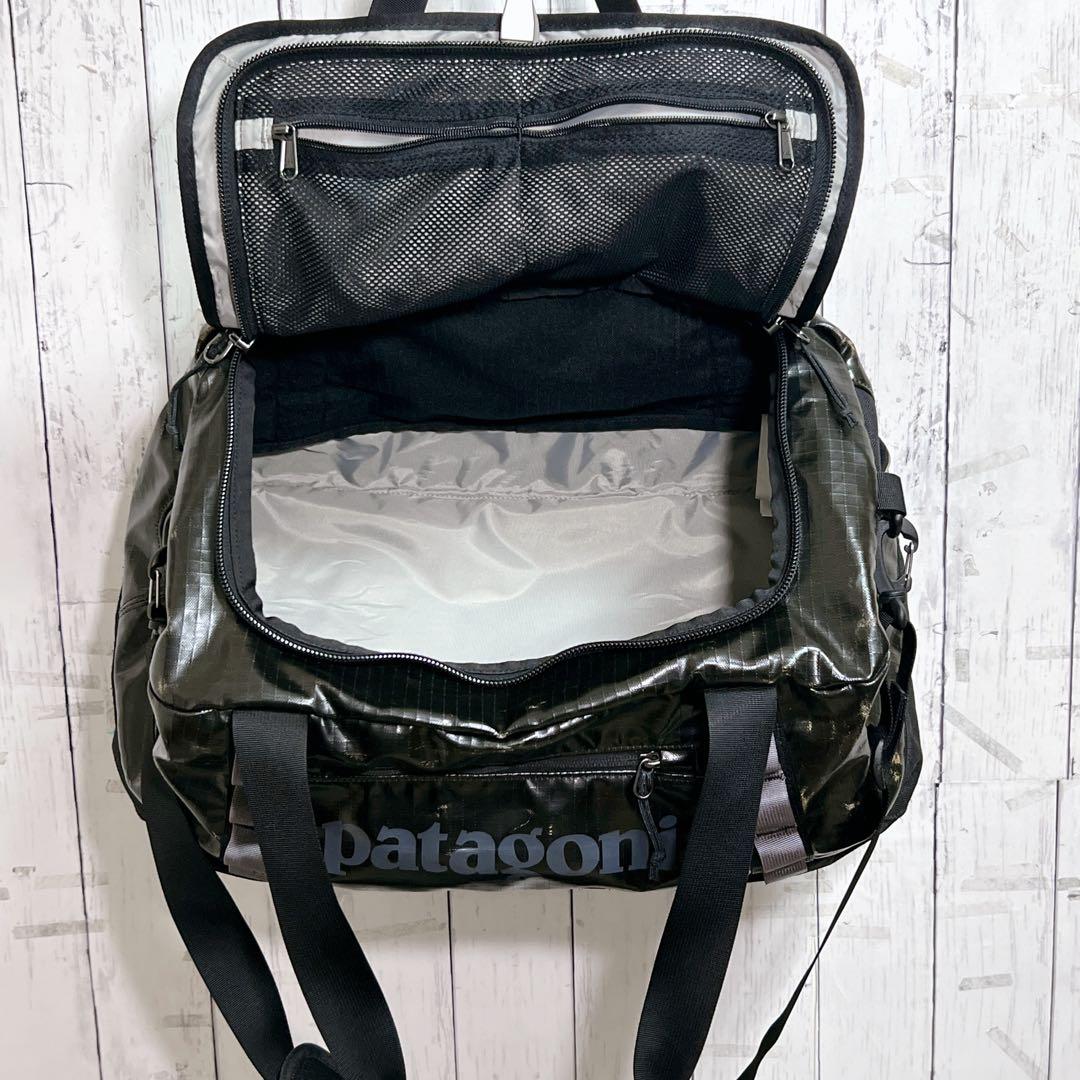 【人気】Patagonia ボストンバッグ 45L 黒 部活 旅行 定番