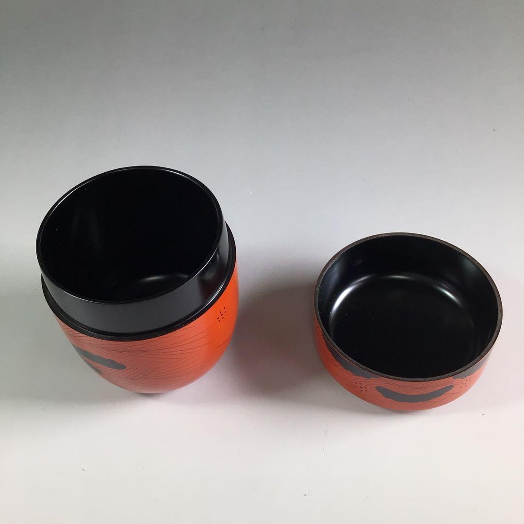 R128 棗 『道場宗廣作』『玄々斎好写』『曙棗』 共箱 茶道具