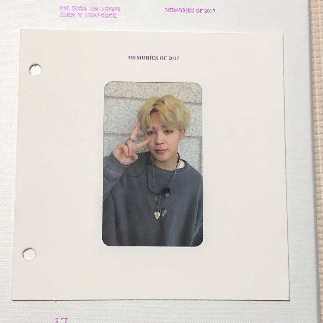 BTS Memories Blu-ray 2017 トレカ ジミン
