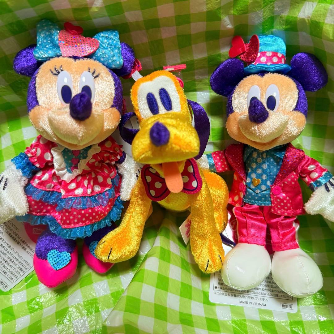 ミニーのファンダーランド　ぬいぐるみバッジ3点セット