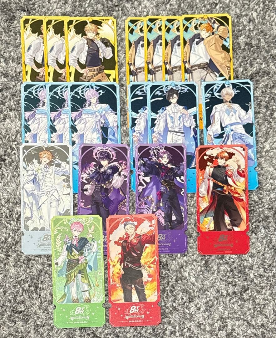 にじさんじ 8周年 オリショ 特典 チケット風カード A B