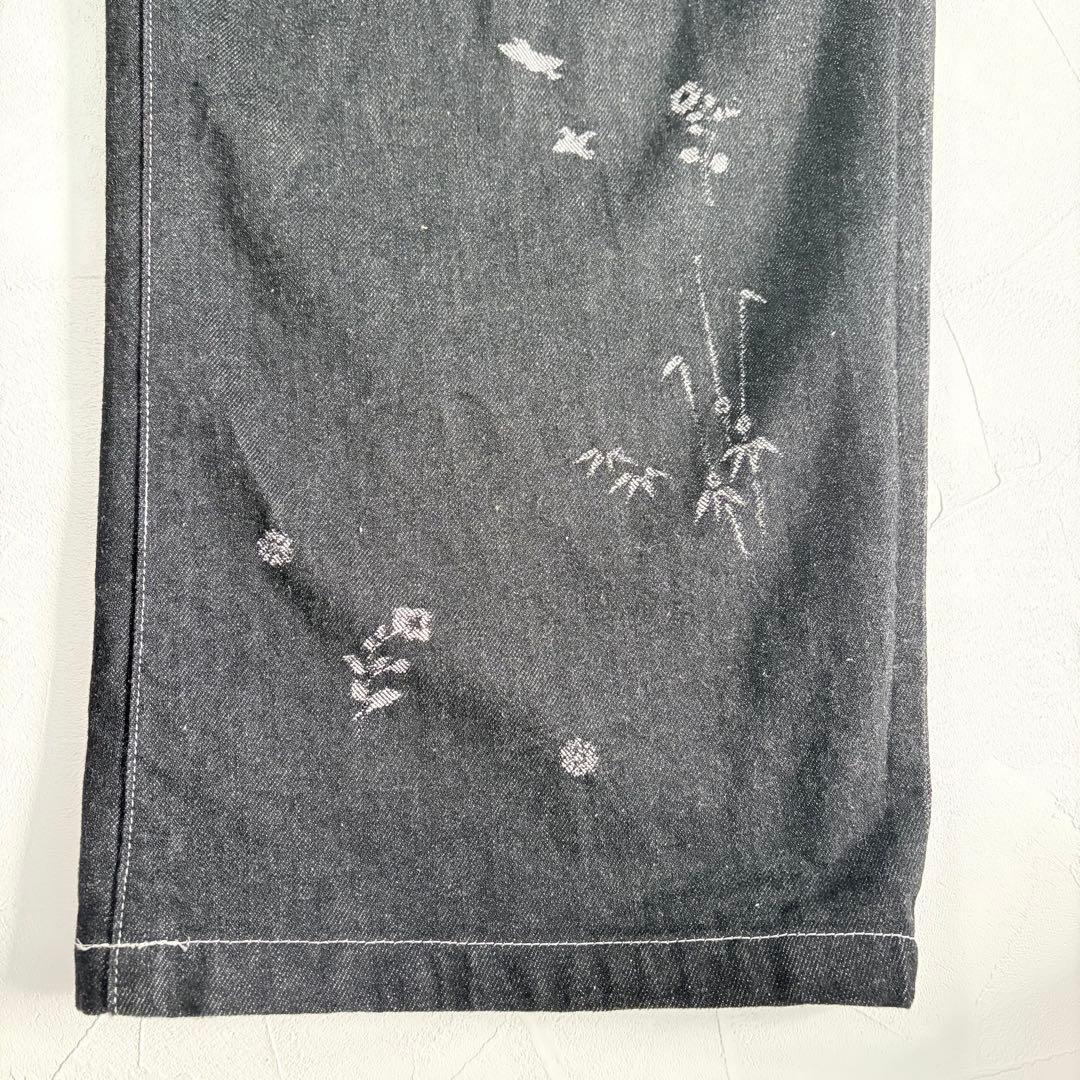 Mamekurogouchi 花鳥柄デニム Black サイズ3 - メルカリ