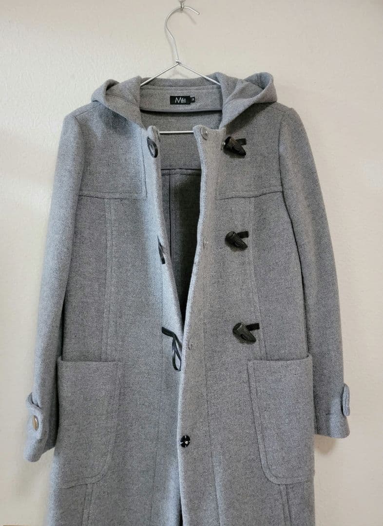 M.Fil】美品♡ダッフルコート ロングコート サイズ38 グレー M.Fil】美品
