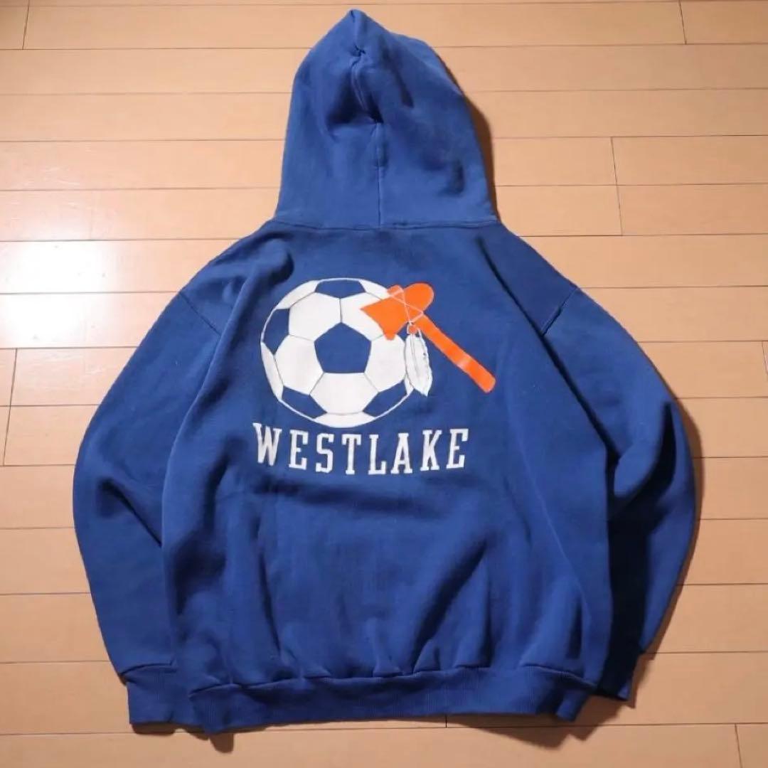 70s-80s USA Russell 金タグ パーカー 両面プリント M - メルカリ