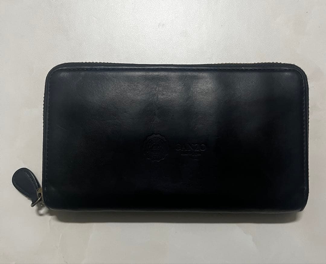 【GANZO】 ガンゾ GUD2 ラウンドファスナー長財布/ブラック