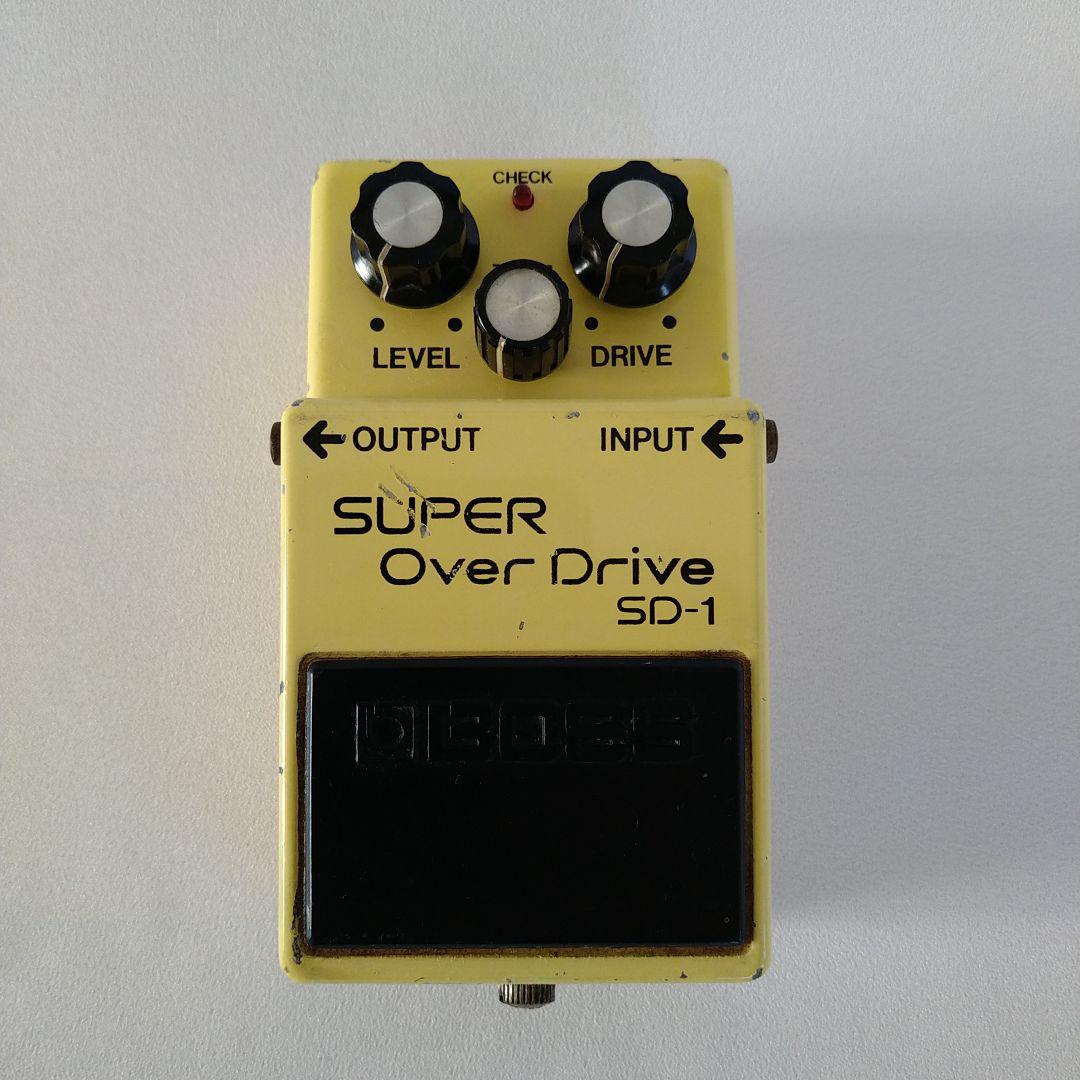 81年製 BOSS SD−1超激レア 最初期シリアル0300個体 日本製 A基盤 初年度 A基板 1981年6月 BOSS SD-1 日本製 MADE IN JAPAN オペアンプ