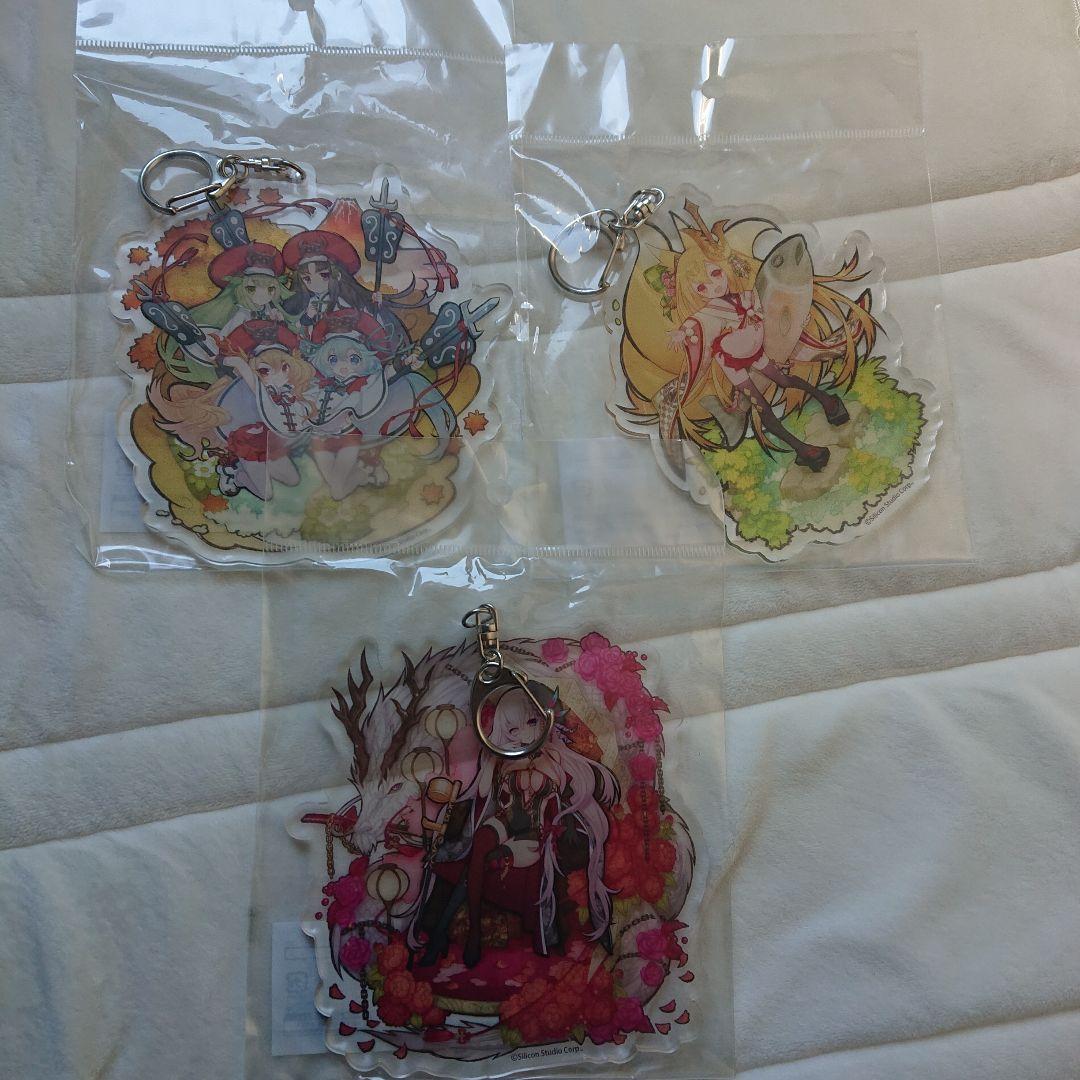 戦国姫譚 MURAMASA アクリルキーホルダー 3個セット