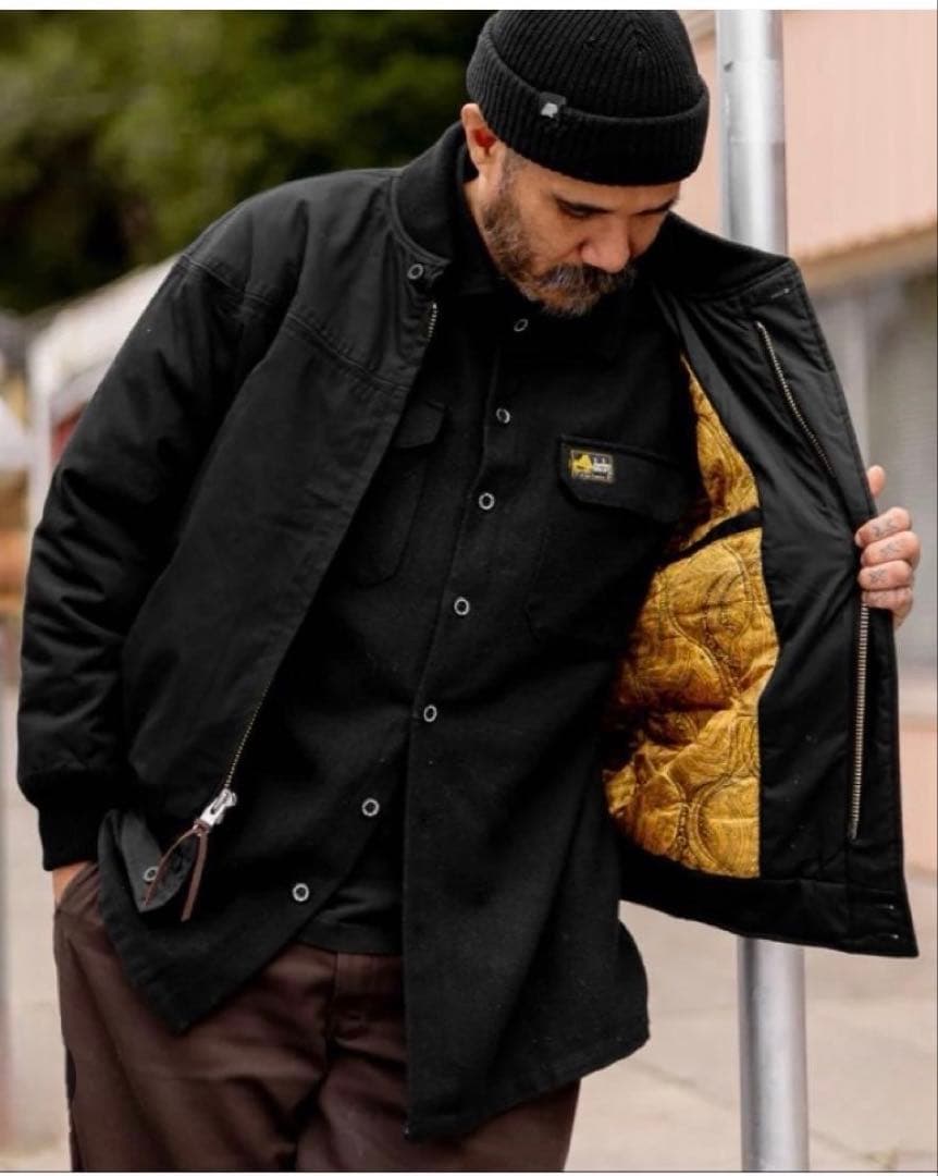 試着のみ　ダービーオブサンフランシスコ　ダービージャケット　M 黒✖️金