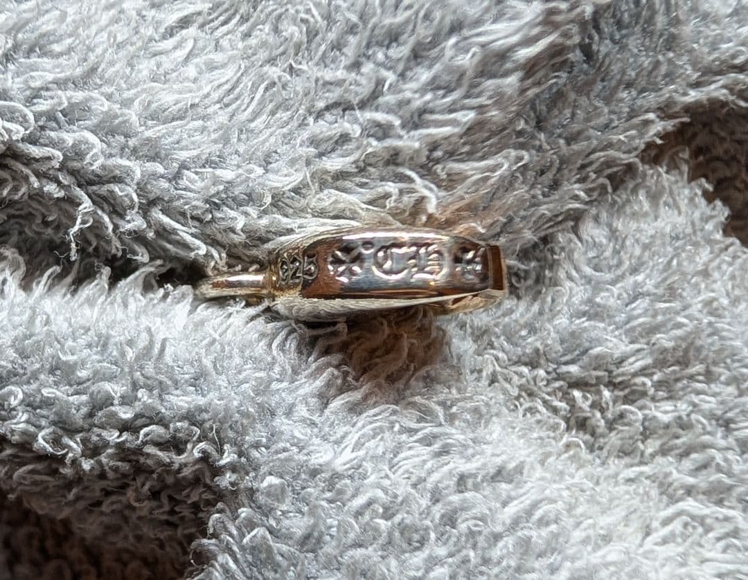 クロムハーツ インヤン チャーム（スモール）＆ ロールチェーン18