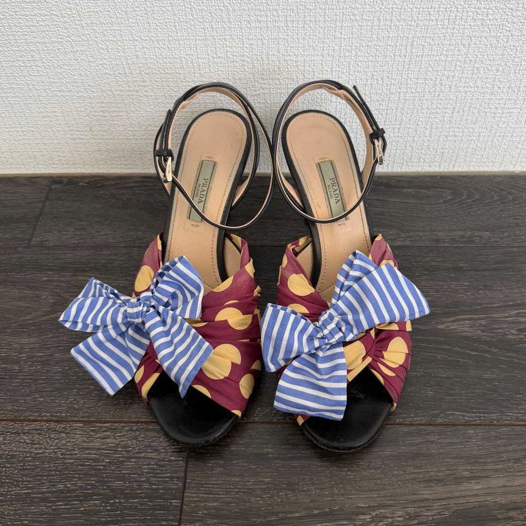 【希少価値高！】PRADA プラダ RIBBON PUMPS SHOES