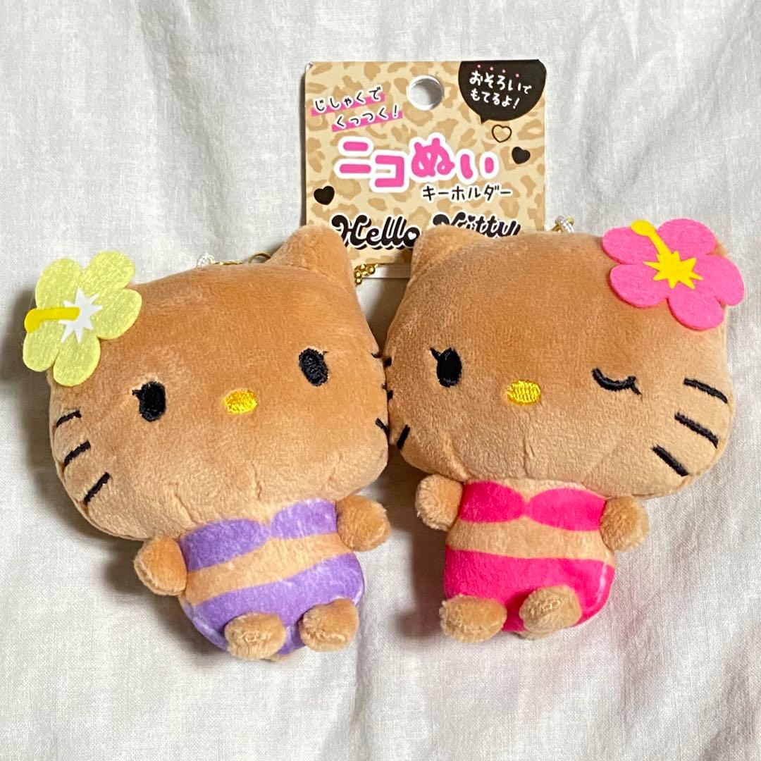 ハローキティ 水着 日焼けキティ ニコぬい マスコット Hawaii 原宿