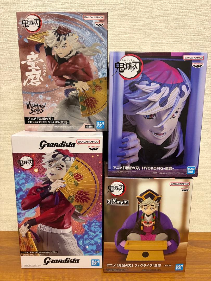 鬼滅の刃　童磨　フィギュア4点