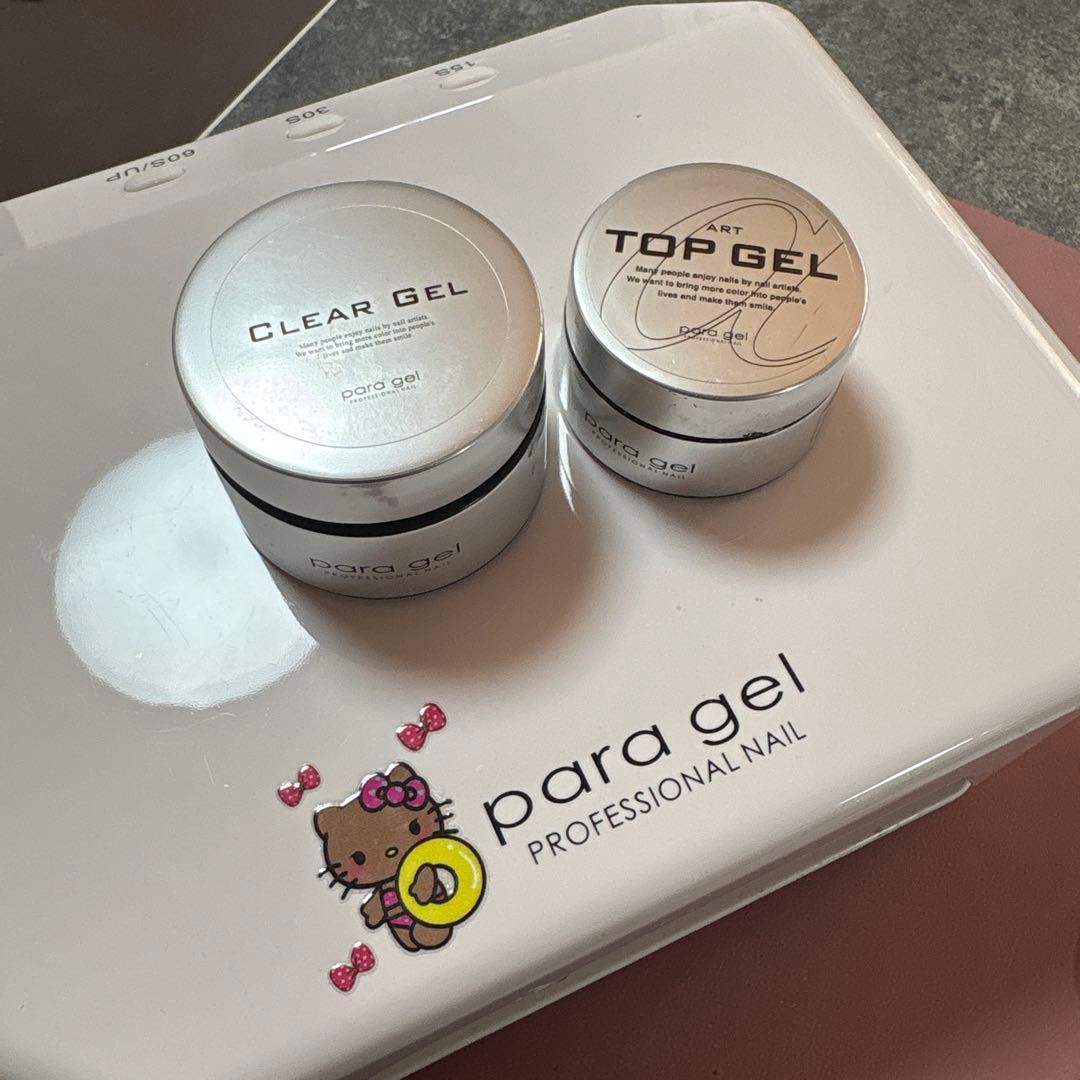 para gel クリアとトップセット未開封　ネイルライトセット