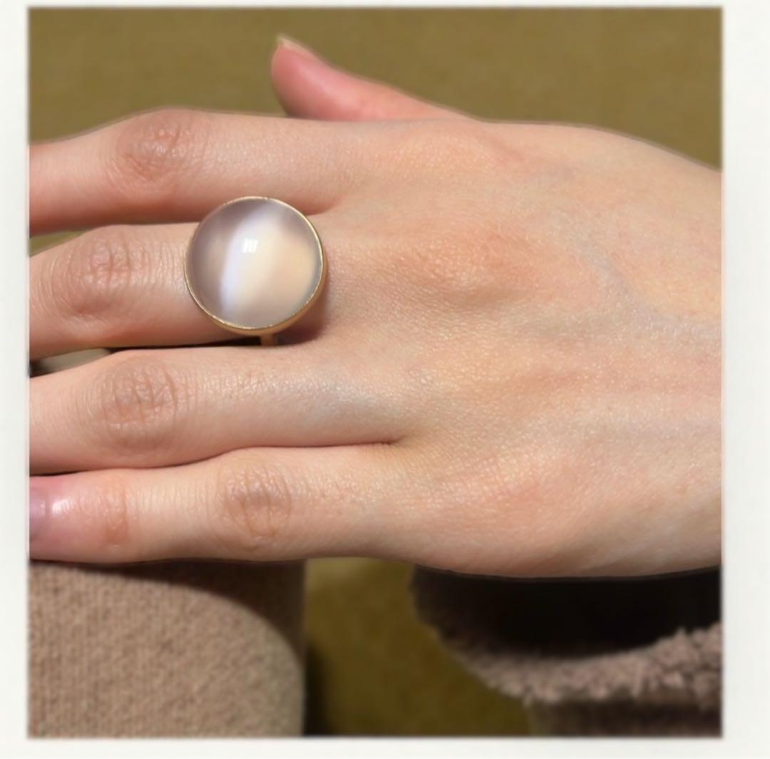 ぴ*ん様 MARIHA Earth Dropsリング ホワイトムーンストーン K - メルカリ