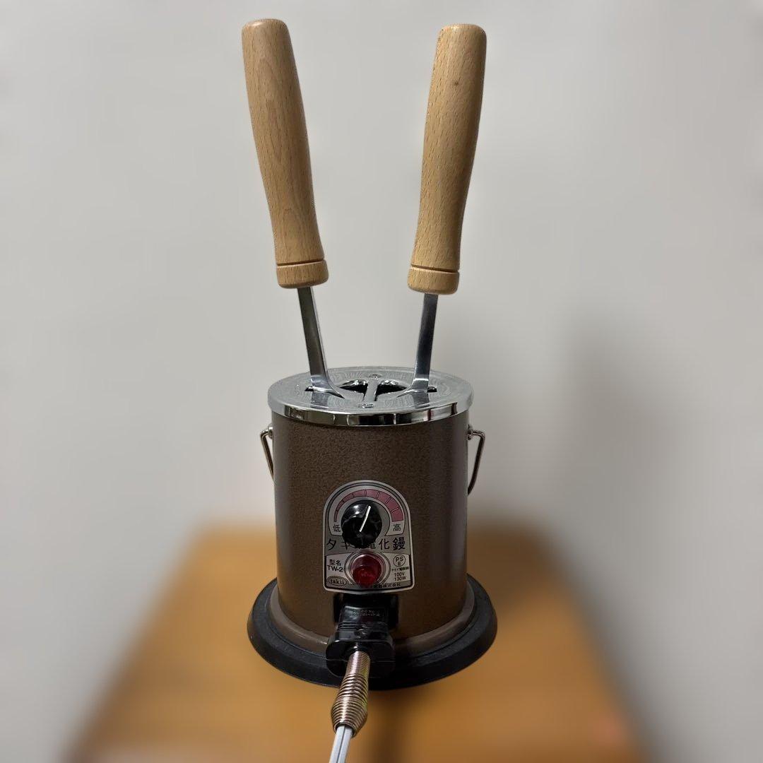 みや【新品未使用】タキイ和裁電化鏝 ランプ付 和裁コテ タキイ製 鏝２本付