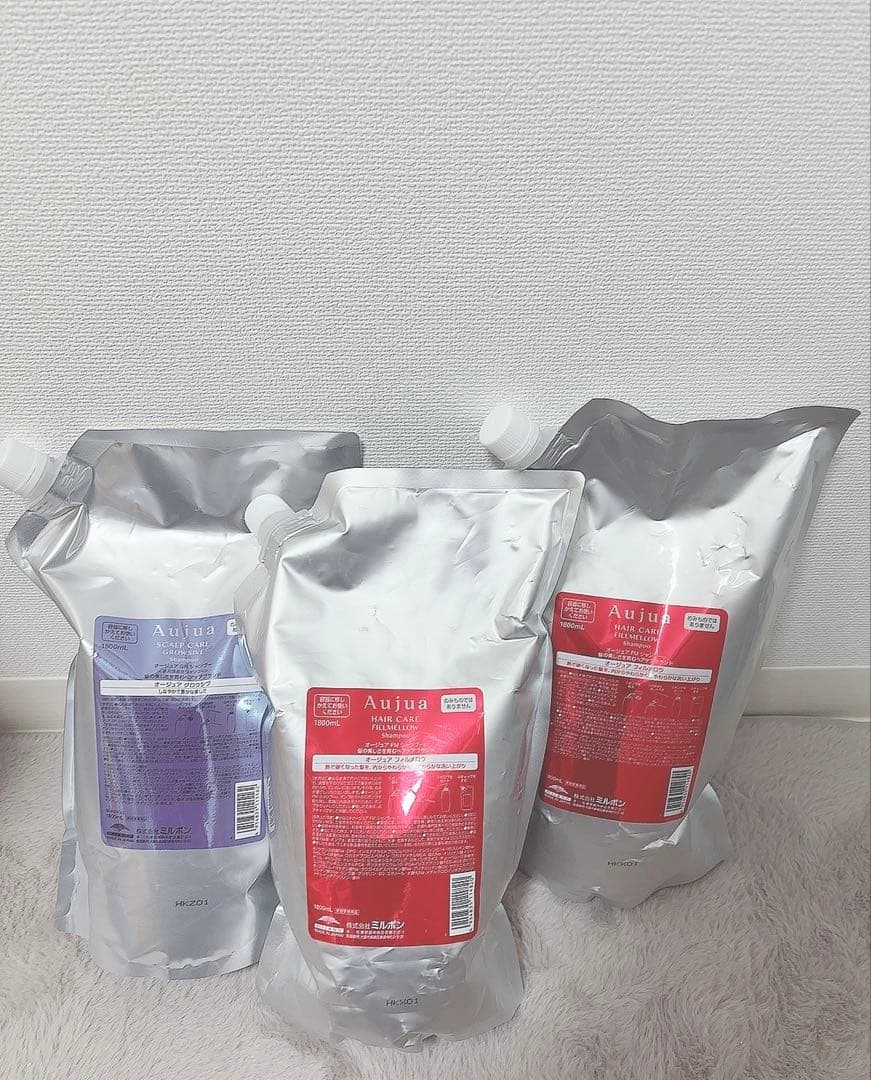 Aujua グロウシブシャンプー　フィルメロウシャンプー詰め替え×2