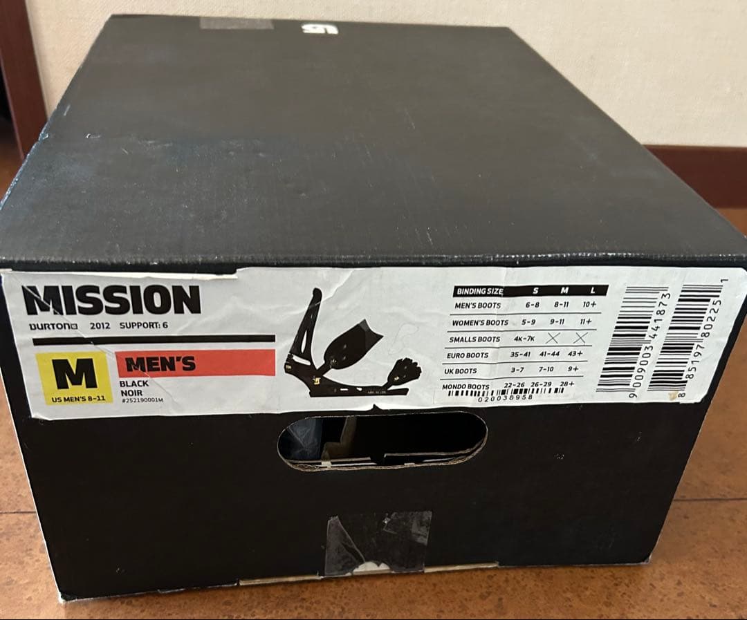 Burton Mission 新品 スノーボード ビンディング M ブラック