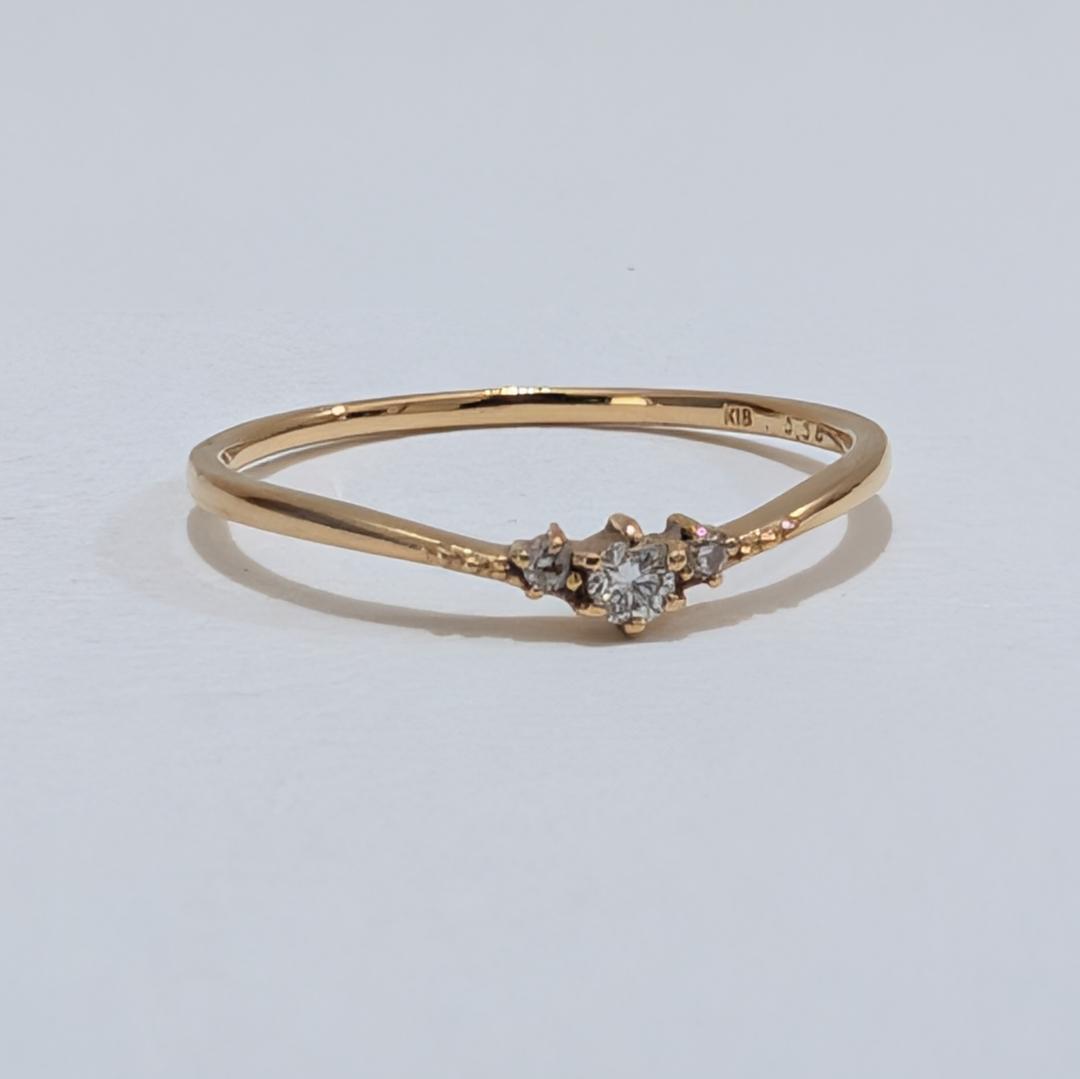 2025 ヴァンドーム青山ダイヤリングK18YGイエローゴールド11号