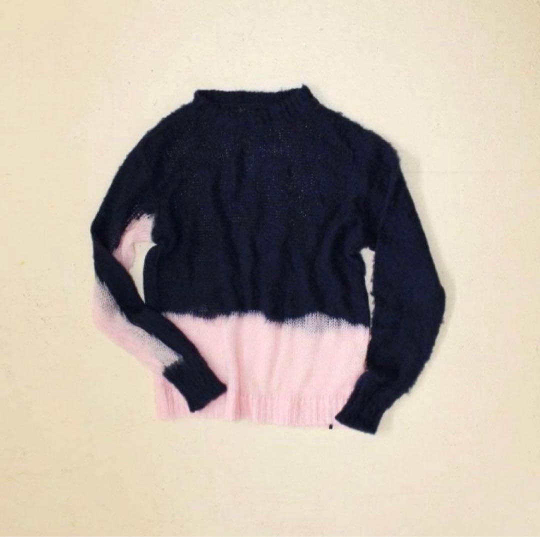 pamm 汽水域のローゲージニット /ネイビー