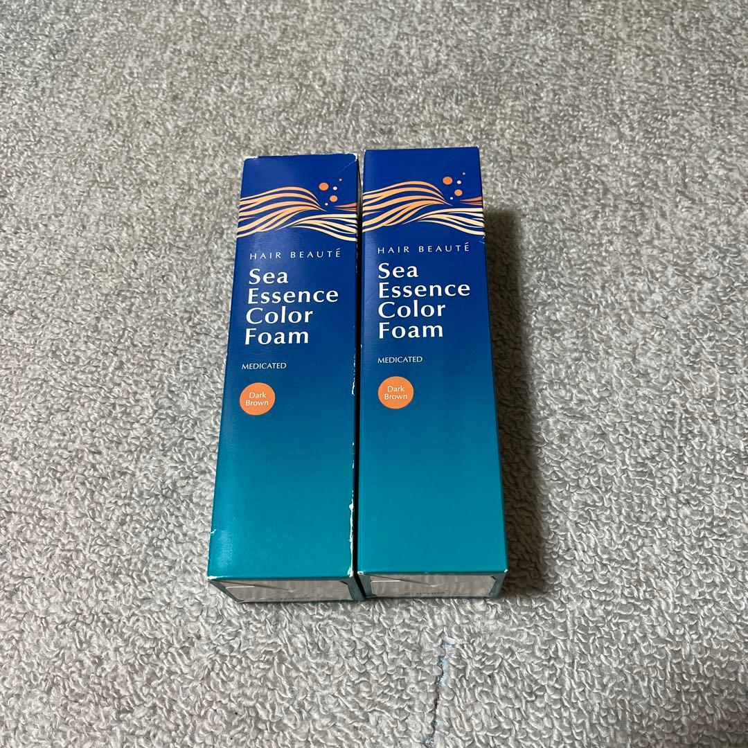 タイムセール中　ヘアボーテ　シーエッセンスカラーフォーム　ダークブラウン　白髪用