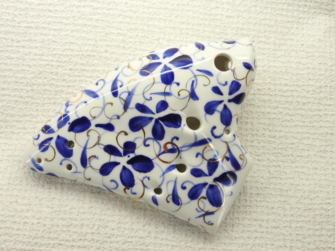 TNG トリプルオカリナ 青花瓷 中音C（AC）最高級手描き絵付け