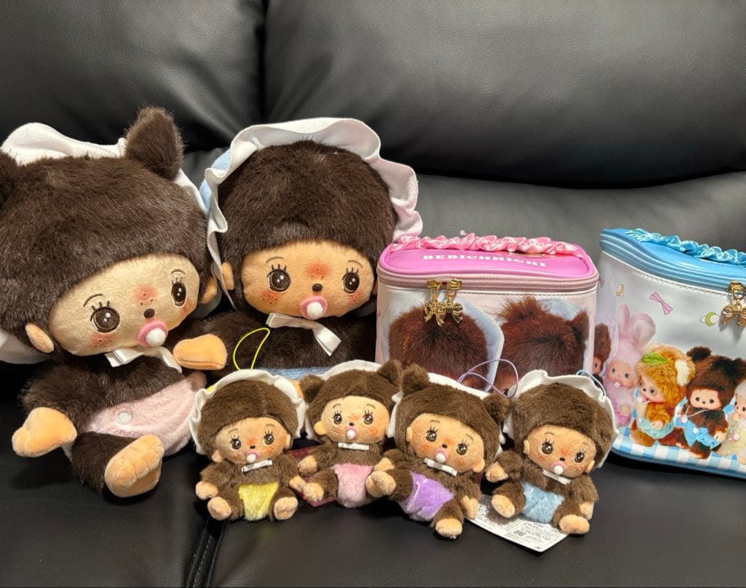 モンチッチ　ベビチッチ　ラウンドワン限定　バニティバッグ　ぬいぐるみ　マスコット モンチッチ ベビチッチ ラウンドワン限定 バニティバッグ ぬいぐるみ