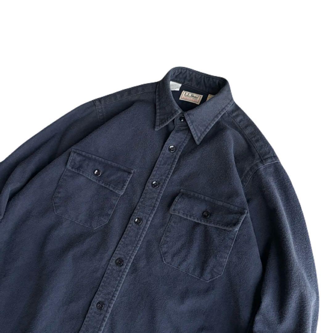 トップス 90s L.L.Bean chamois shirt made in usa