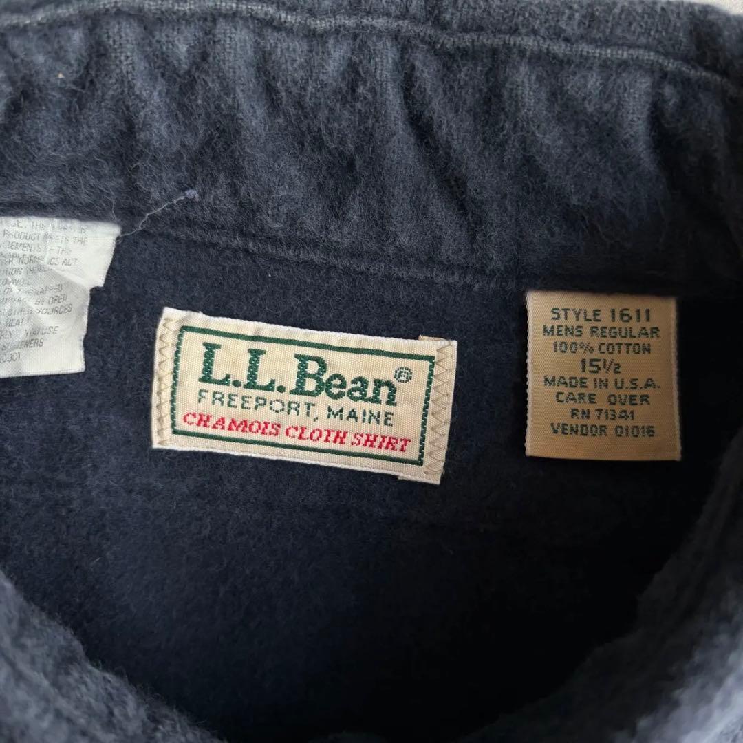 トップス 90s L.L.Bean chamois shirt made in usa