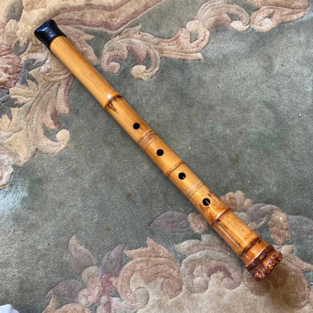 154 尺八　一尺七寸管　雪法ニ印