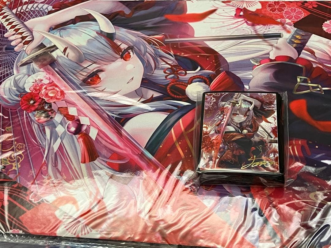 ミッドナイトブルー ホロライブ スリーブ プレイマット torino 百鬼