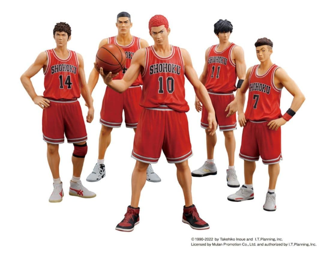 ONE AND ONLY　SLAM DUNK 湘北フィギュアセット SLAM DUNK スラムダンク フィギュア One and Only SHOHOKU STARTING