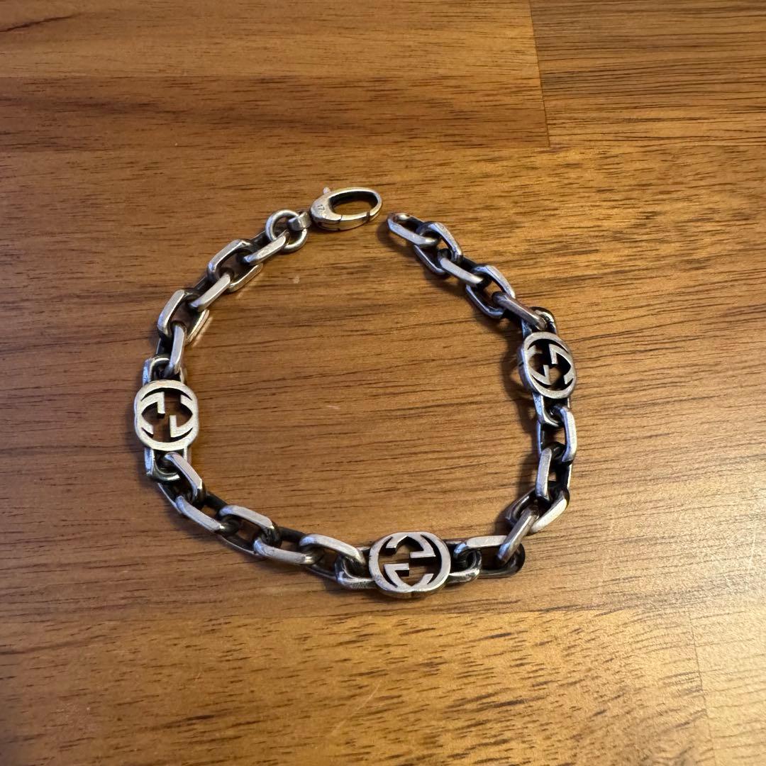 GUCCI インターロッキング ブレスレット シルバー925 正規品