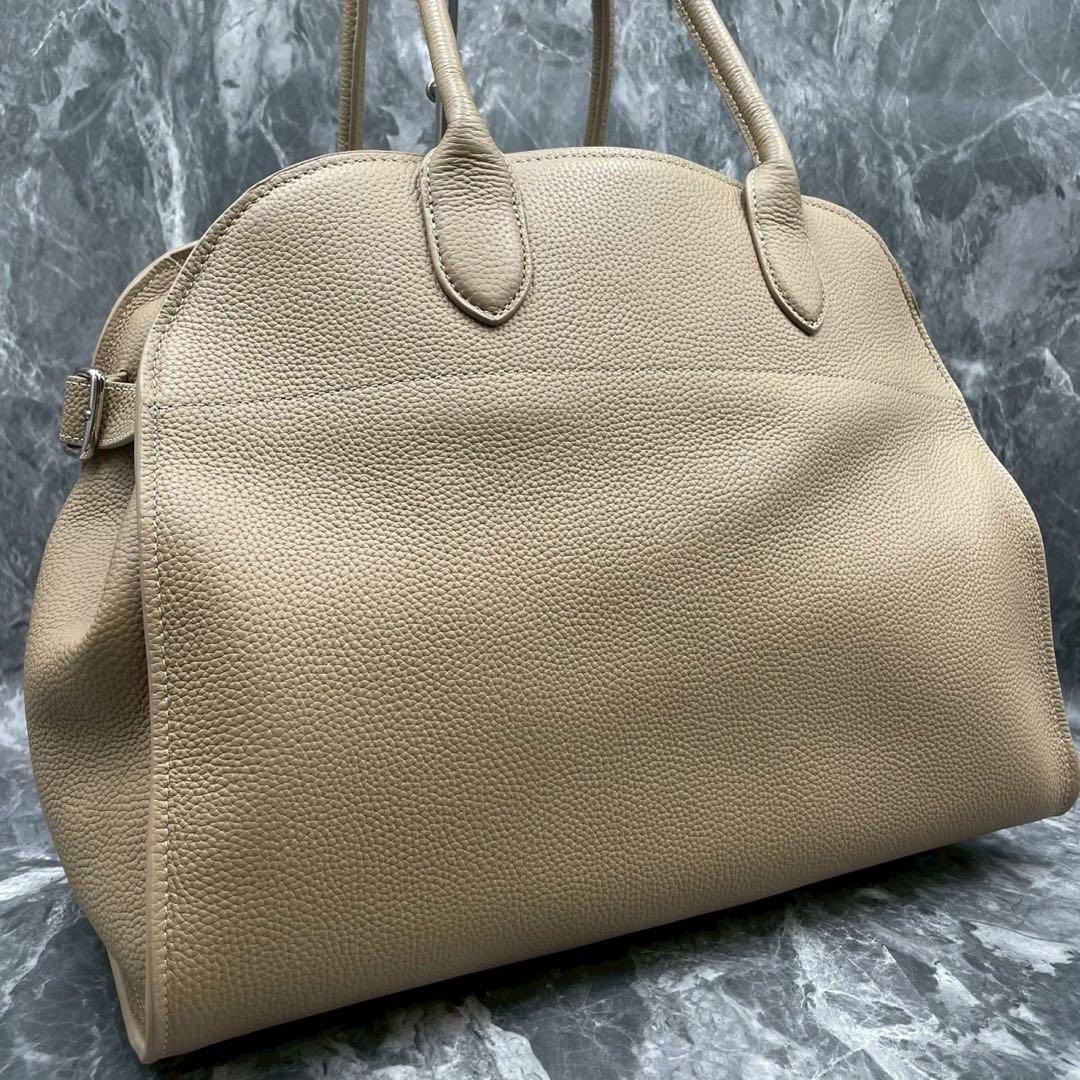 【極美品】JISTORY トートバッグ ボストンバッグ ベージュ レザー