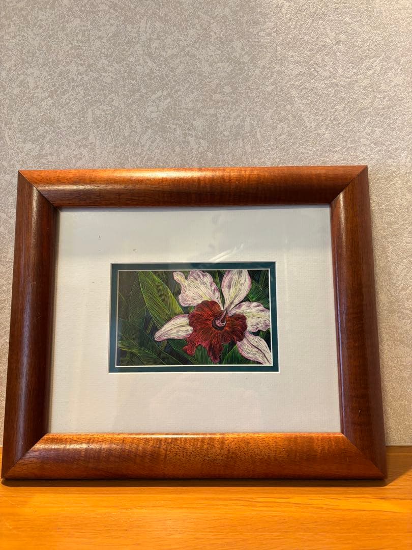 CINDY CONKLIN シンディコンクリン　絵画　スクラッチワーク　ハワイ