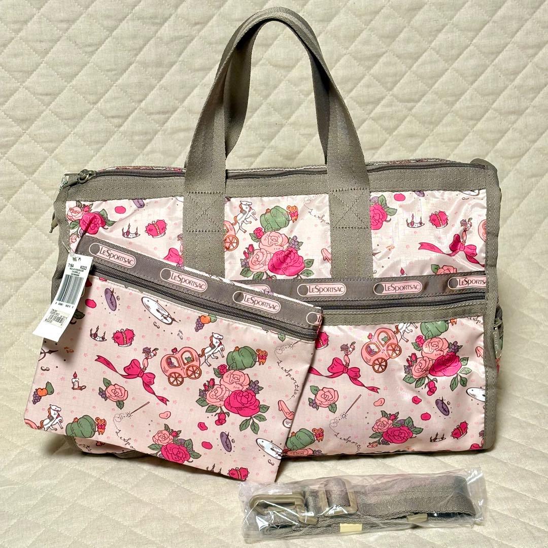 レスポートサック　シンデレラ　ディズニー　MED WEEKENDER ポーチ付き レスポートサック シンデレラ ディズニー MED WEEKENDER ポーチ付き