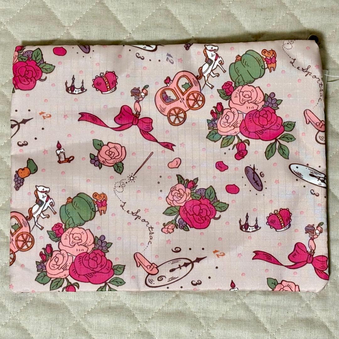 レスポートサック シンデレラ ディズニー MED WEEKENDER ポーチ付き