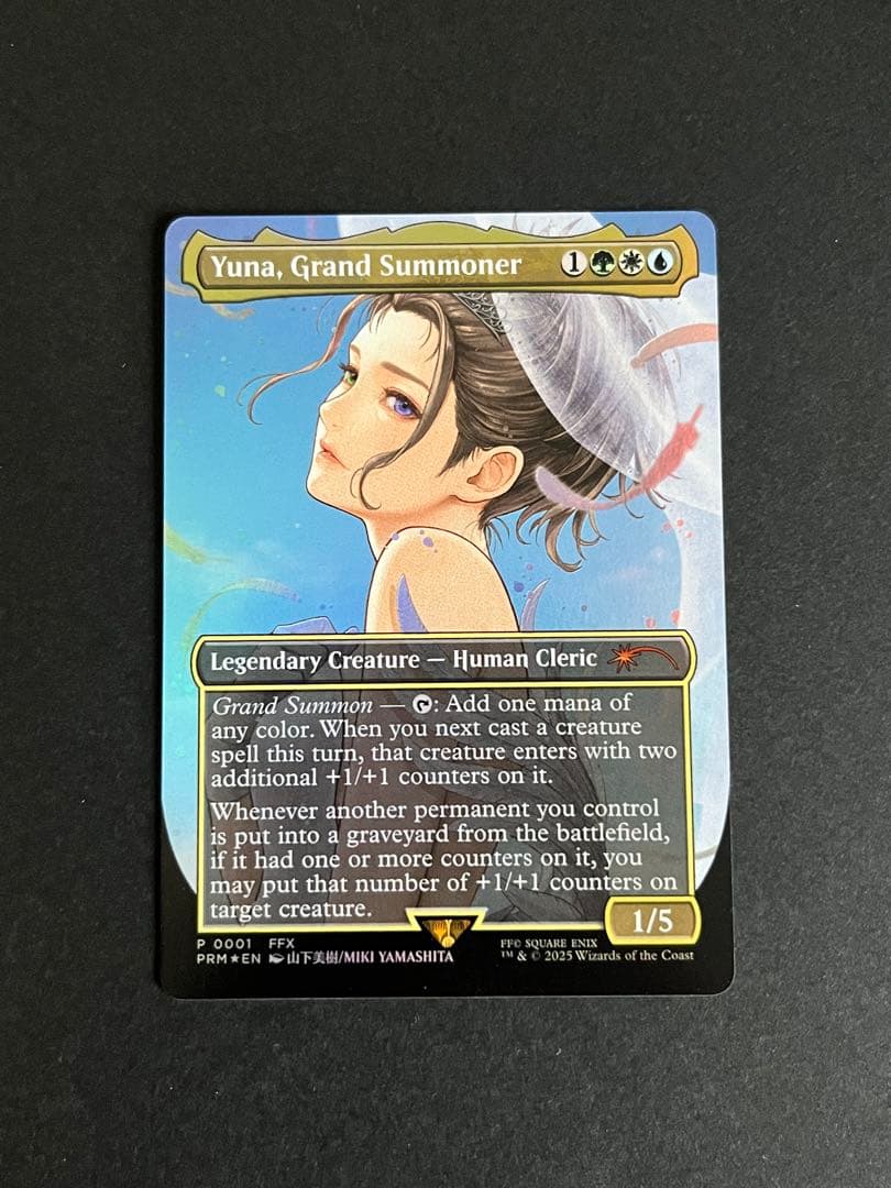 大召喚士、ユウナ　FOIL 英語 プロモ Yuna Grand Summoner