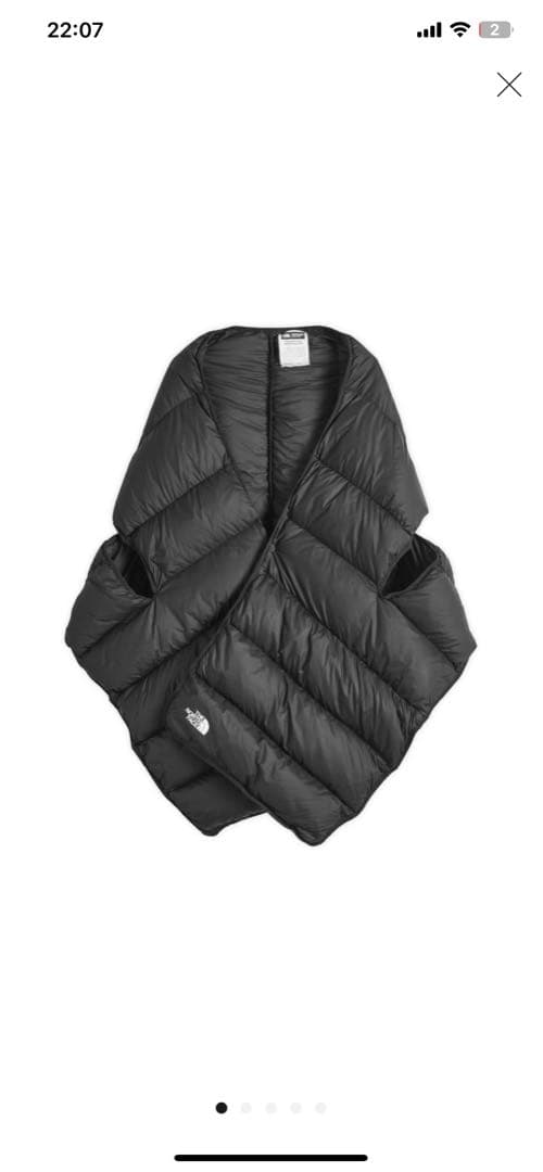 レアアイテム！ノースフェイス　リメイドダウン　シェルマフラー