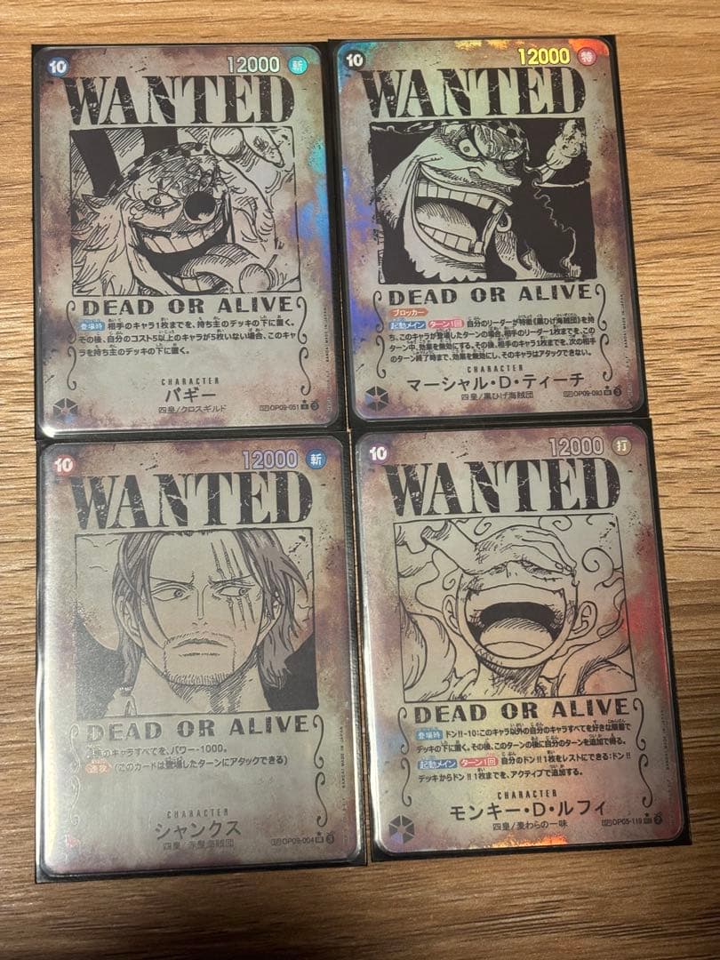 観賞用　ワンピースカード　手配書