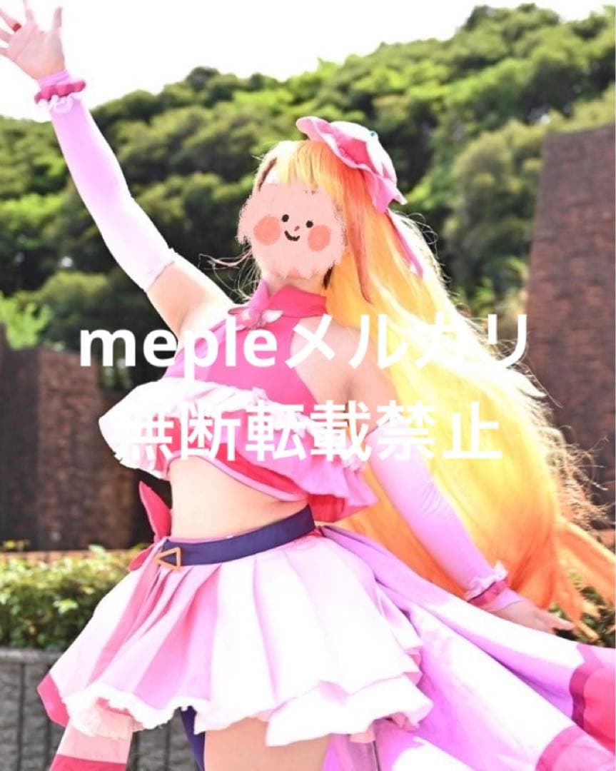 ひろプリ キュアバタフライ コスプレ衣装 ウィッグ 靴込 フルセット