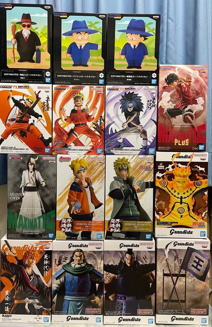 プライズフィギュア　ドラゴンボール　ナルト　ブリーチ　キングダム　まとめ売り