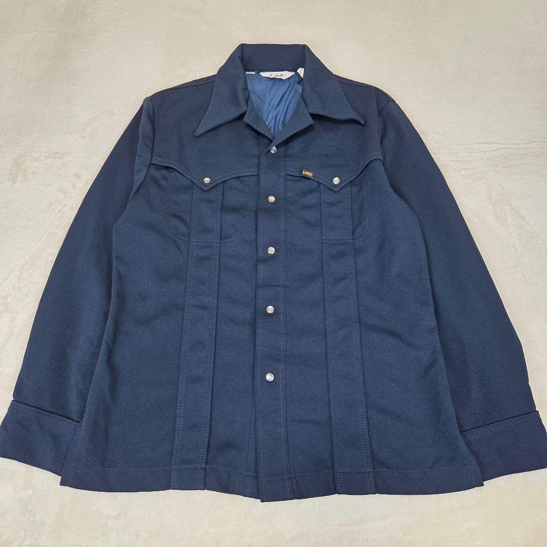 Lee USA製 70s ウエスタン シャツ ネイビー M 希少