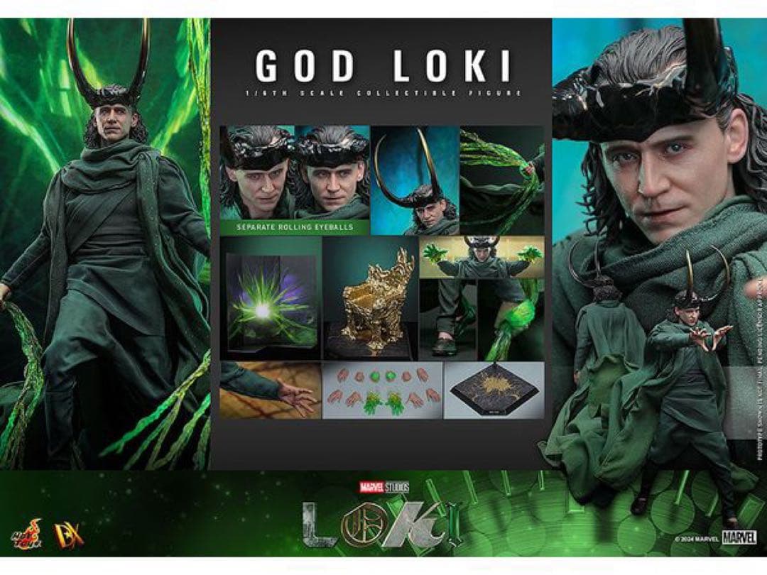 ホットトイズ 『ロキ』 ゴッド・ロキ 1/6 フィギュア 新品未開封 テレビ・マスターピース DX アルチザン】『ロキ』1/6スケール