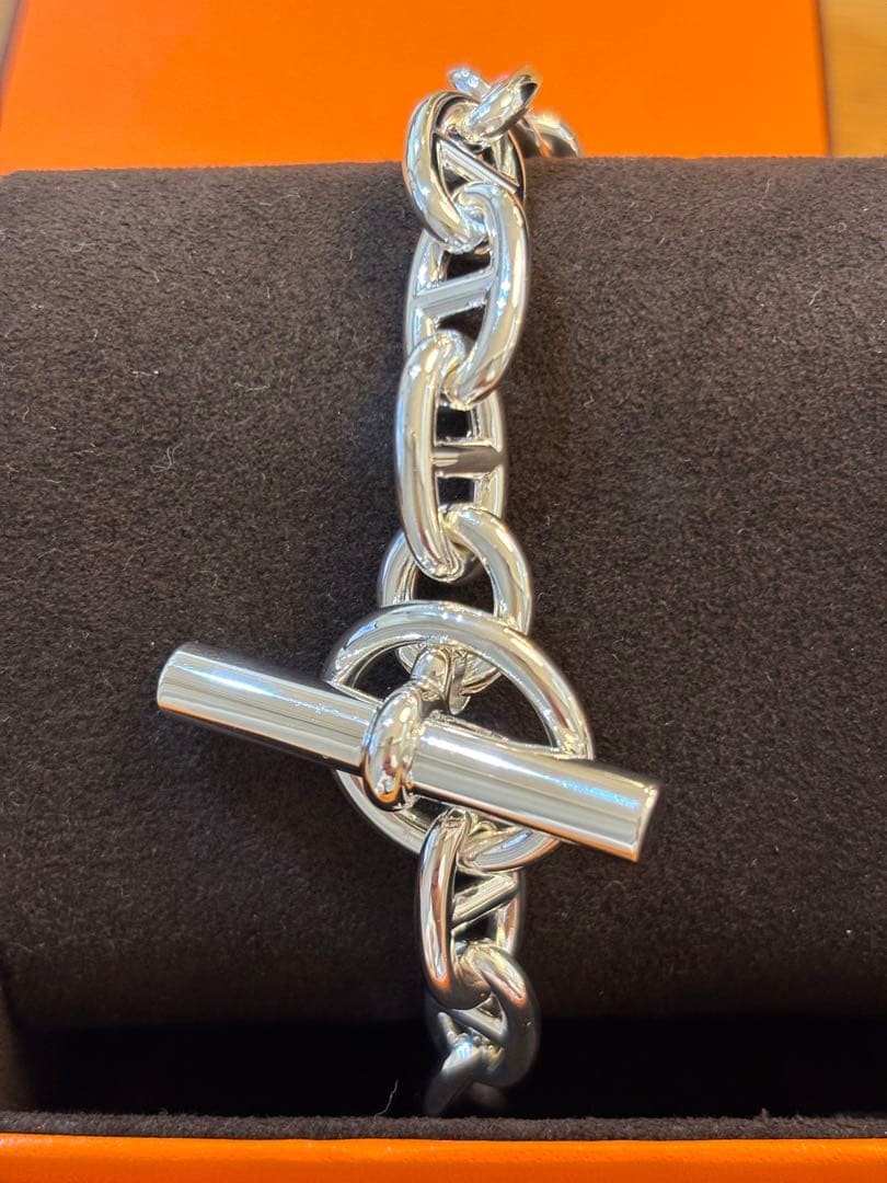 【未使用 】人気サイズGM13コマ 正規店 シェーヌダンクルブレスレットエルメス