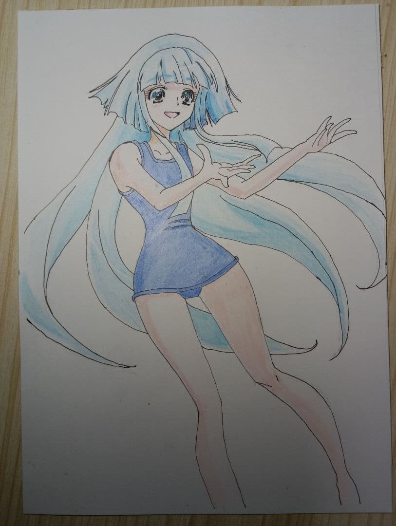 アニメ風女性キャラクターイラスト