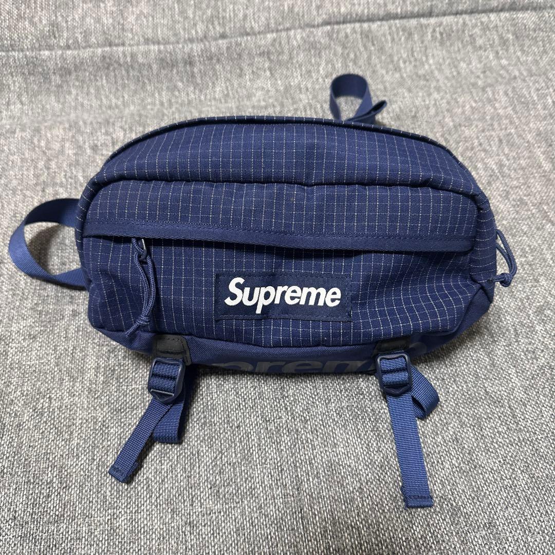 Supreme ボディバッグ ネイビー